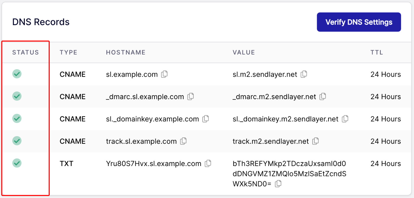 Authorized DNS Records