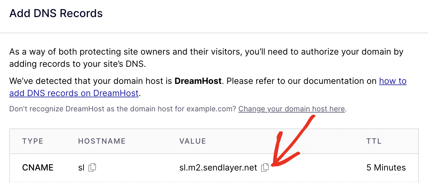 Copy Hostname Value Copy hostname value