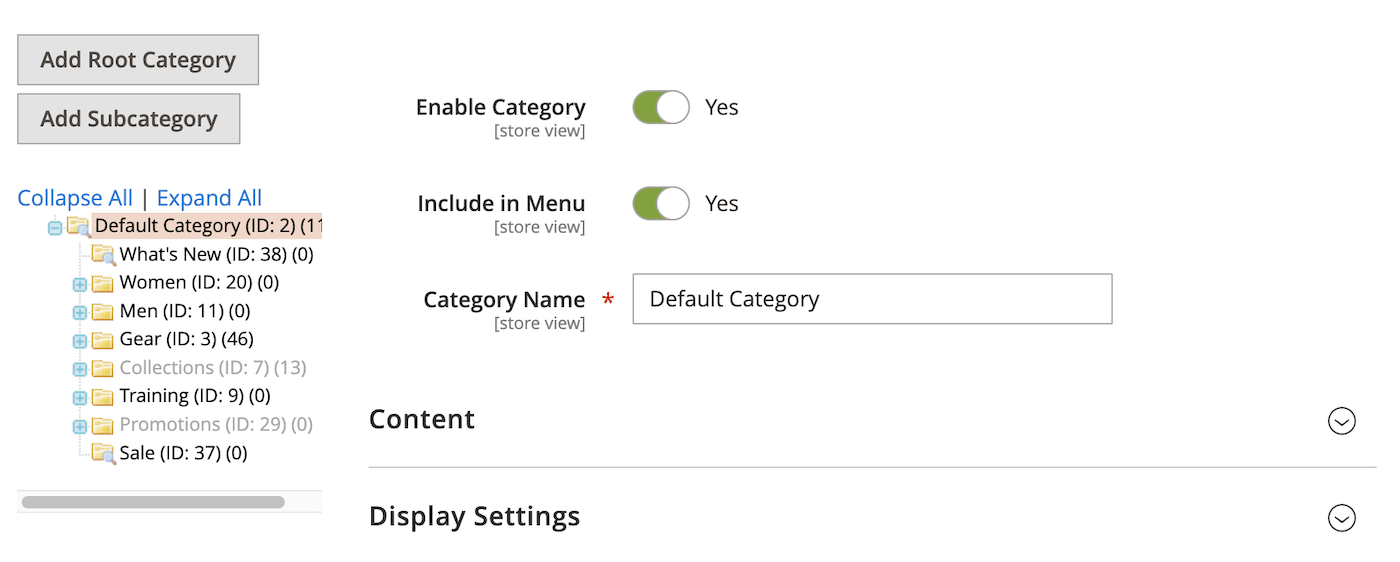 Customize Magento Product Categories
