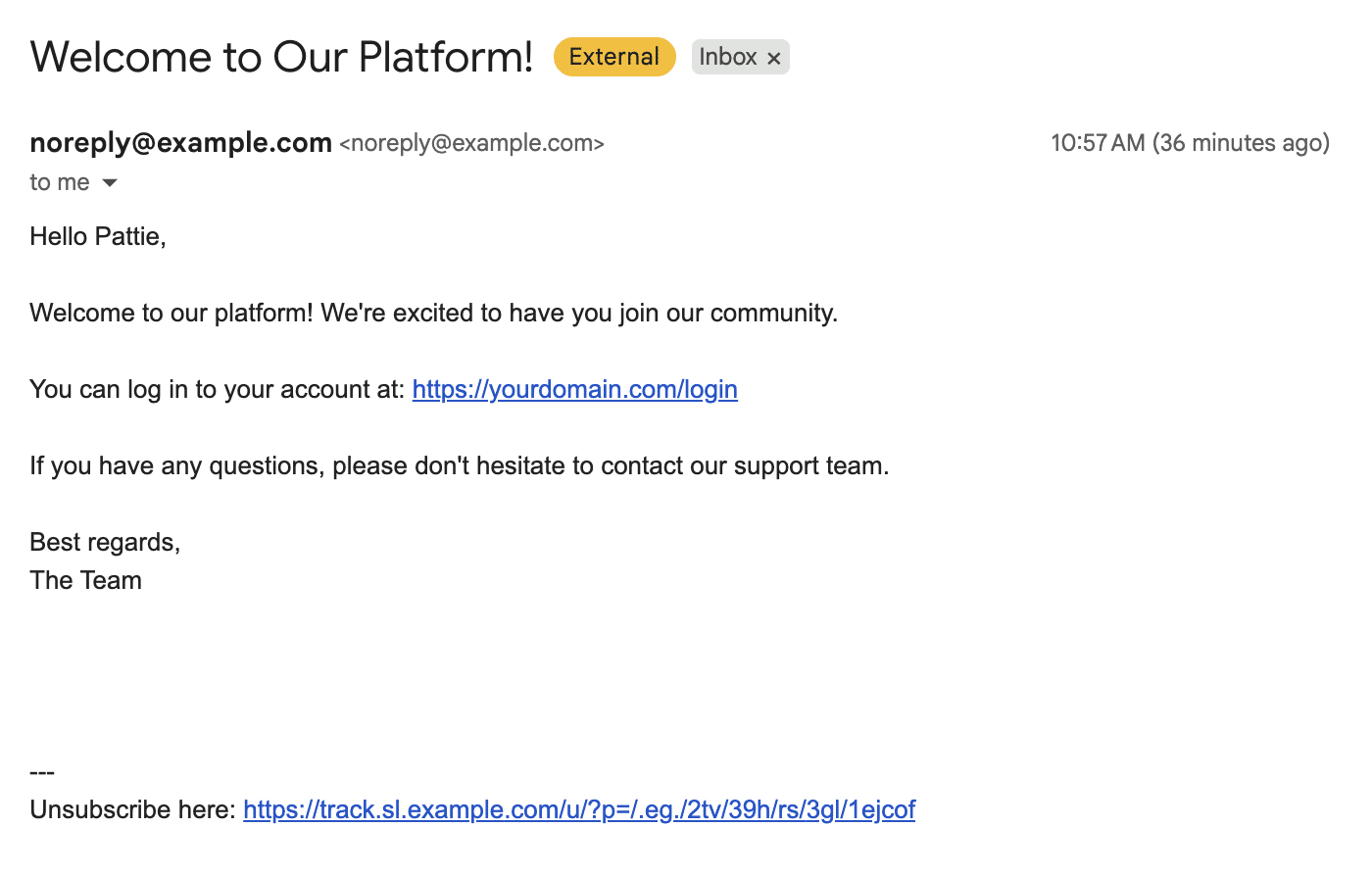 Send email in ruby Gmail example