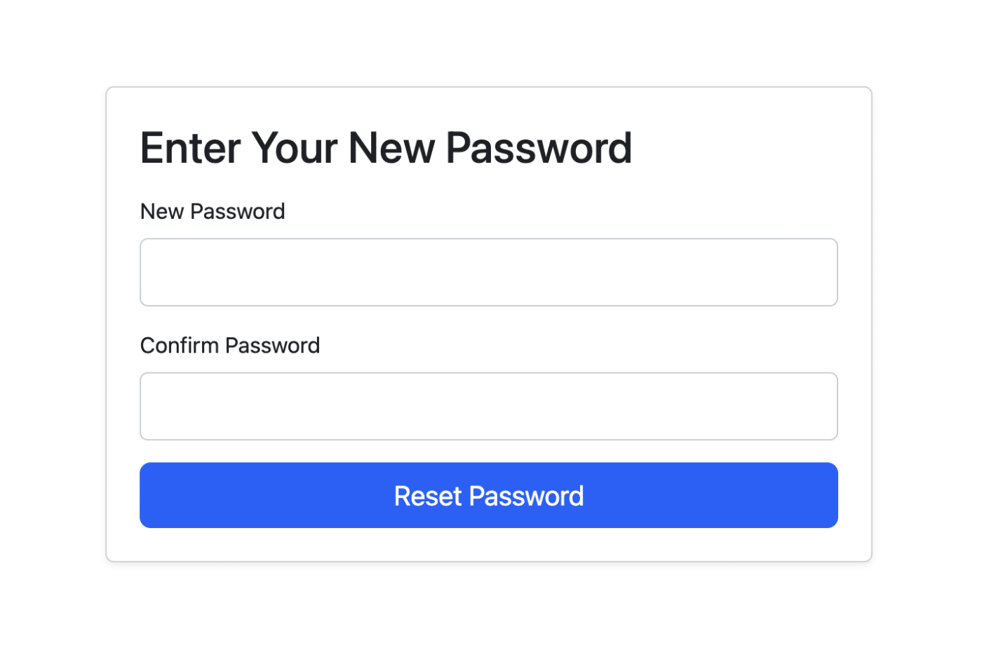 Enter new password